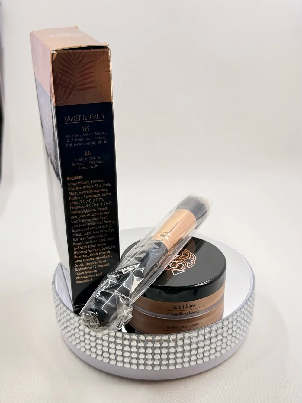 YENSA Sunlit Glow Silk Bronzing Base - Warm Yellow (with Brush)